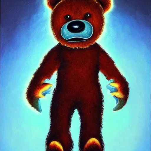 teddy bear scary monster with the knife in his hand | Stable Diffusion |  OpenArt
