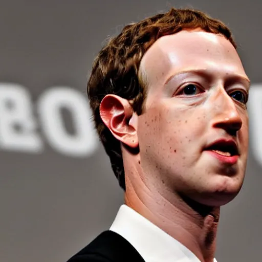 Prompt: scary face of mark zuckerberg