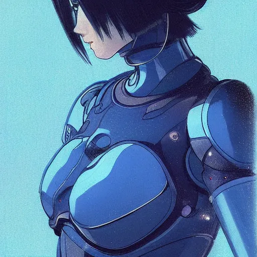 Image similar to a space realistic robot | | very anime, fine - face, realistic shaded robotic parts, fine details. anime. realistic shaded lighting poster by ilya kuvshinov katsuhiro otomo ghost - in - the - shell, magali villeneuve, artgerm, jeremy lipkin and michael garmash, rob rey and kentaro miura style, trending on art station