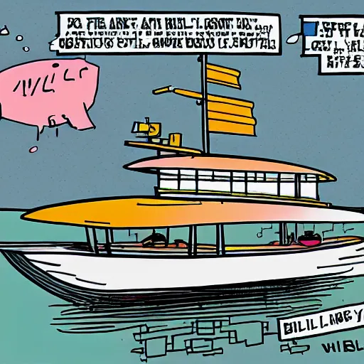 Image similar to comic yacht by bill waterson