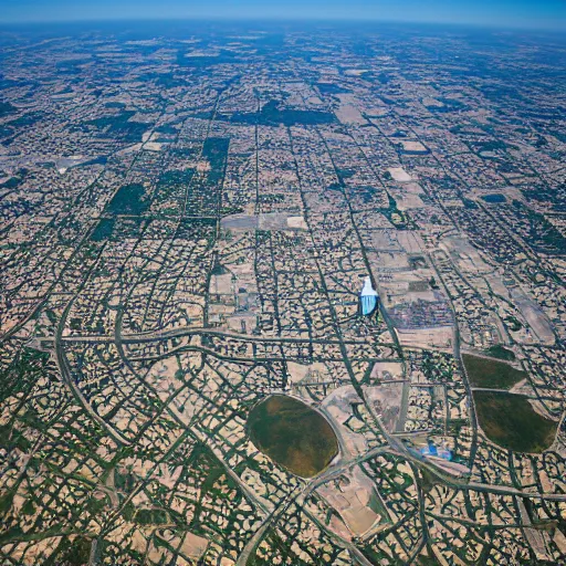 Image similar to An aerial view photograph of Austin, Texas from the International Space Station