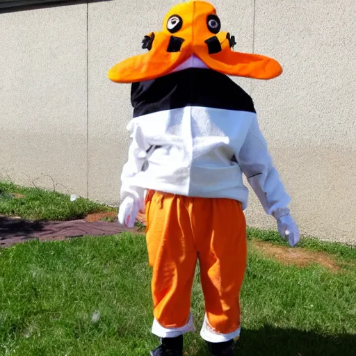 Image similar to bee dressed as an inmate