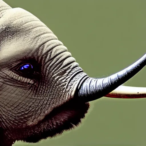 Image similar to a hummingbird - elephant - hybrid, animal photography