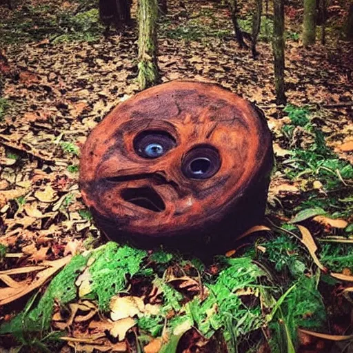 Image similar to check out this wierd thing i found in the woods, does anyone know wat it is? 👀