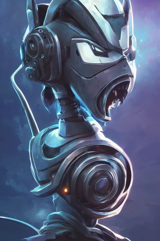 Image similar to epic mask helmet robot ninja portrait stylized as fornite style game design fanart by concept artist gervasio canda, behance hd by jesper ejsing, by rhads, makoto shinkai and lois van baarle, ilya kuvshinov, rossdraws global illumination radiating a glowing aura global illumination ray tracing hdr render in unreal engine 5