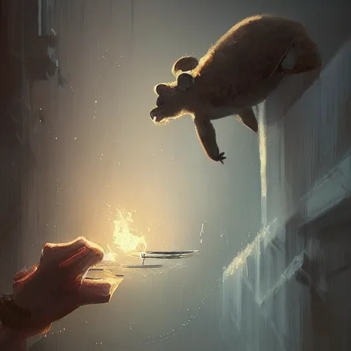 Prompt: 🐨🍝,digital Art, Greg rutkowski, Trending artstation,cinematic