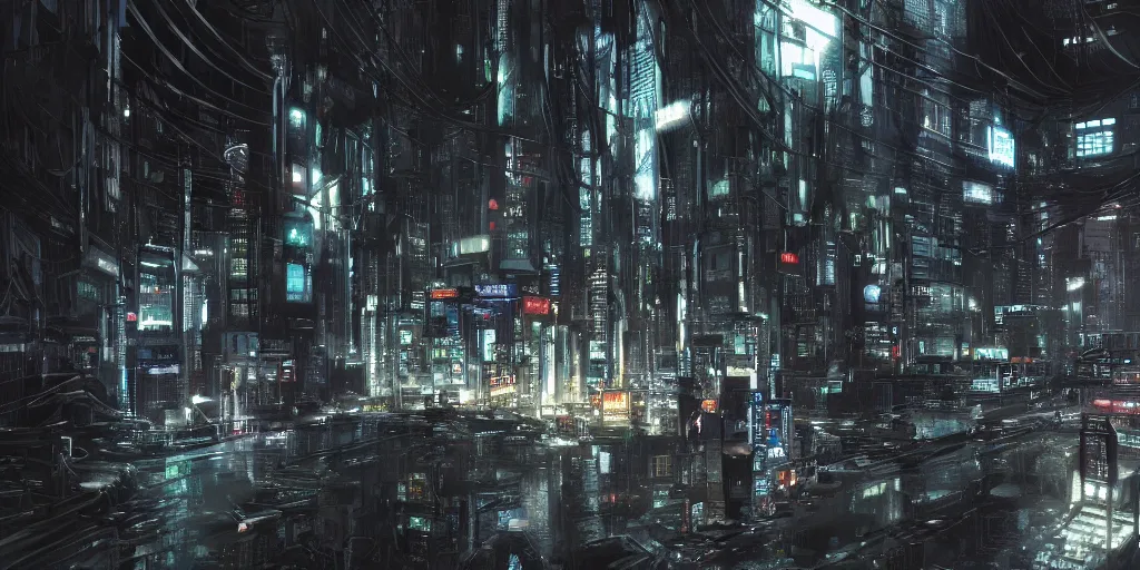 Prompt: lonely stranger inside a monumental cyberpunk megacomplex, factory of robots; by tsutomi nihei; hyperrealistic, 4K wallpaper, dramatic lighting, highly detailed-H 768