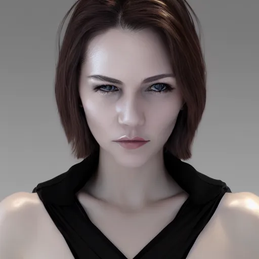 ArtStation - Realistic Short Hairstyle Female