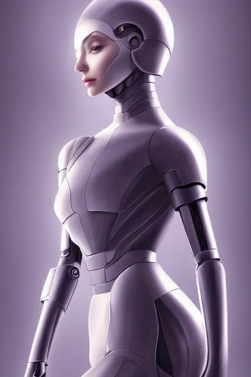 Image similar to Mechanical but elegant female android looking, organic elegant sleek design, cinematic lighting, intricate, elegant, super highly detailed, art station, concept art, smooth, sharp focus, no blur, no dof, extreme illustrationPhotorealism, HD quality, 8k resolution, cinema 4d, 3D, beautiful, delicate, art by artgerm and greg rutkowski and alphonse mucha and loish and WLOP