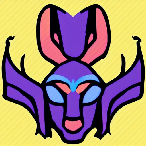 Image similar to a cute anubis god, digital art, iconic icon, 2 d vector logo, cartoon