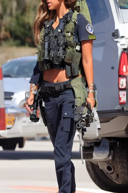 Image similar to Jessica Alba girl As a special operations member