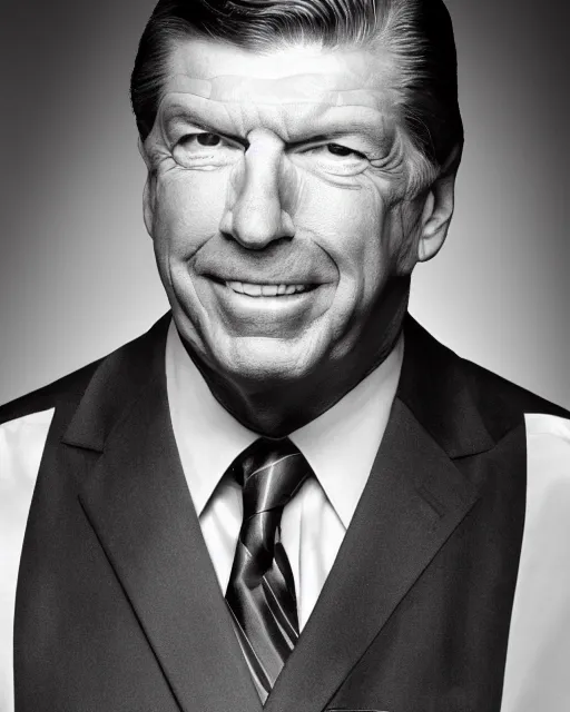 Image similar to vince mcmahon. photographic, photography