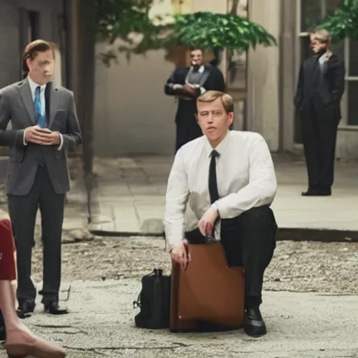 Image similar to covfefe. movie still.