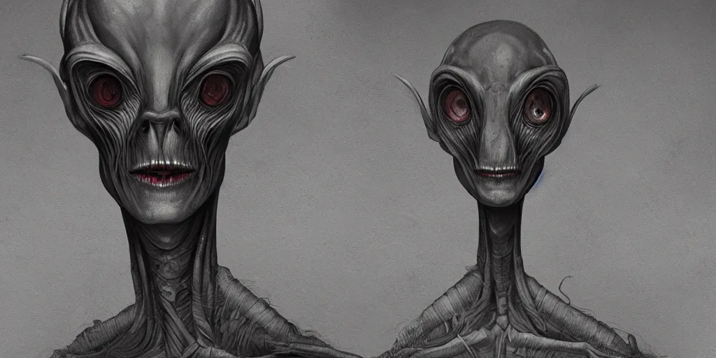 Prompt: portrait of a humanoid mantis alien creature, character design, detailed concept art by fortiche by anton semenov, masterpiece