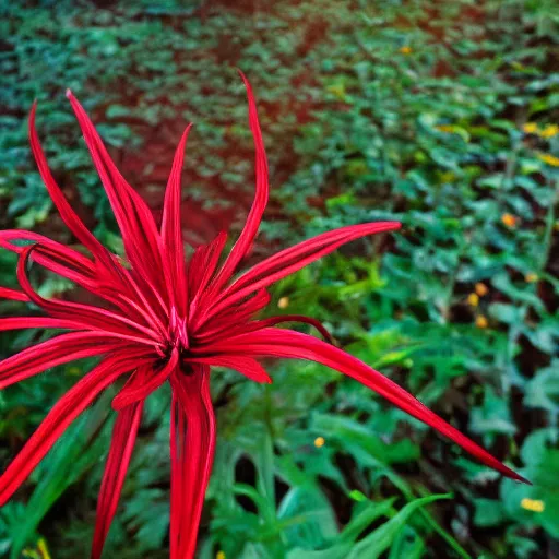 Image similar to death amidst red spider lilies