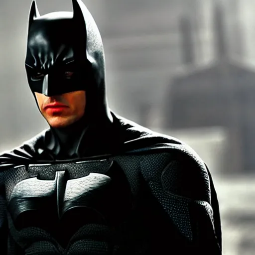 Image similar to Tom Cruise as Batman, movie still, 4K