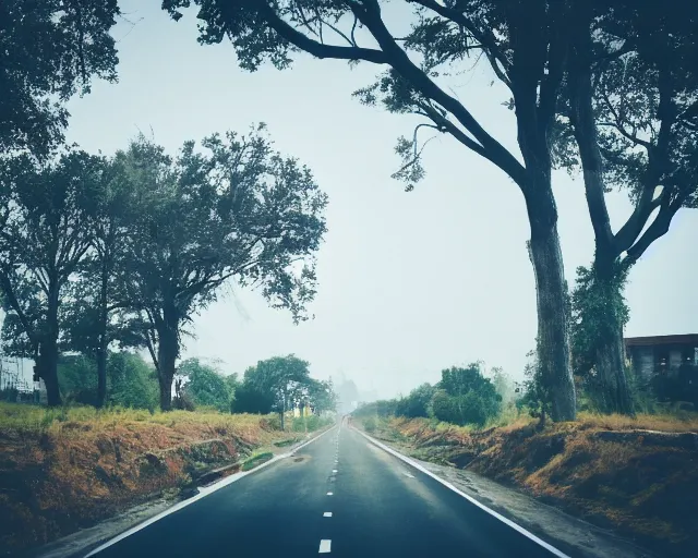 Image similar to a road leading to a city