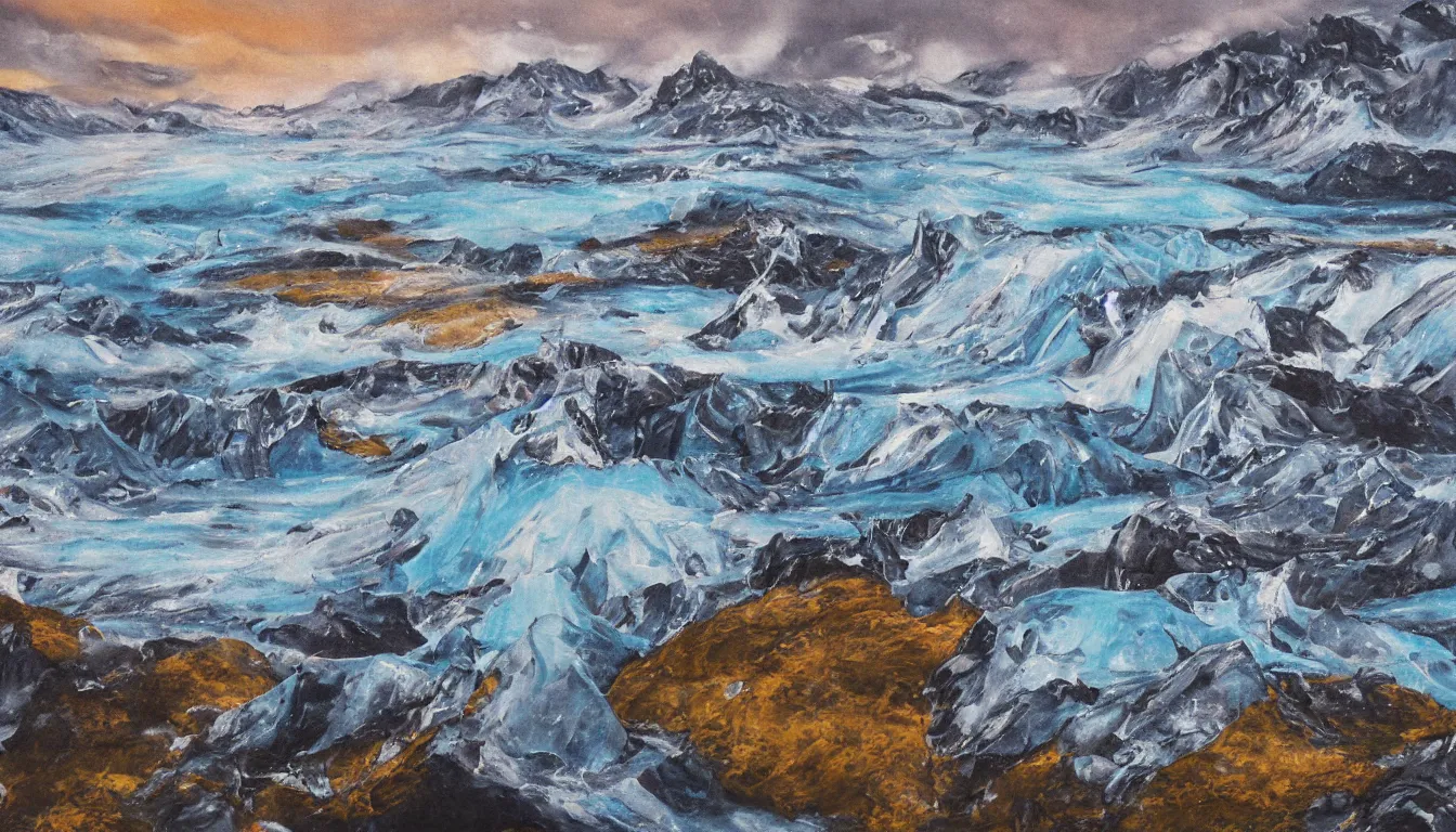 Prompt: iceland, detailed painting