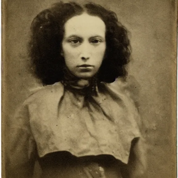 Image similar to ai self portrait, daguerrotype