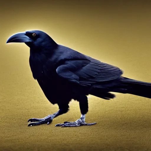 Image similar to a photo of a crow wearing a lab coat