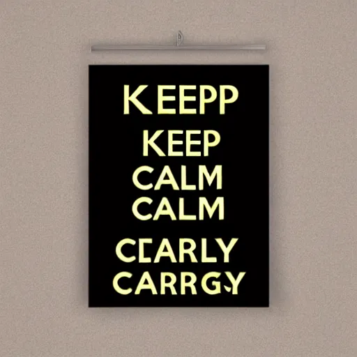 Image similar to keep calm and carry on poster