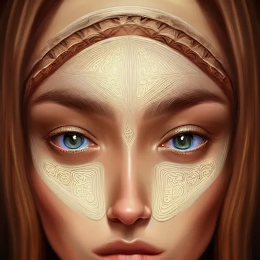 Prompt: two eye art, intricate, super highly detailed, professional digital painting, artstation, smooth, sharp focus, no blur, no dof, extreme illustration, art by Google Images, perfect natural skin tones, facing and looking at the viewer, the eyes are beautiful and symmetrical