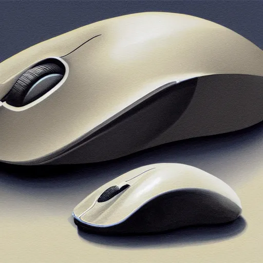 Image similar to pc mouse design concept painting by davinci