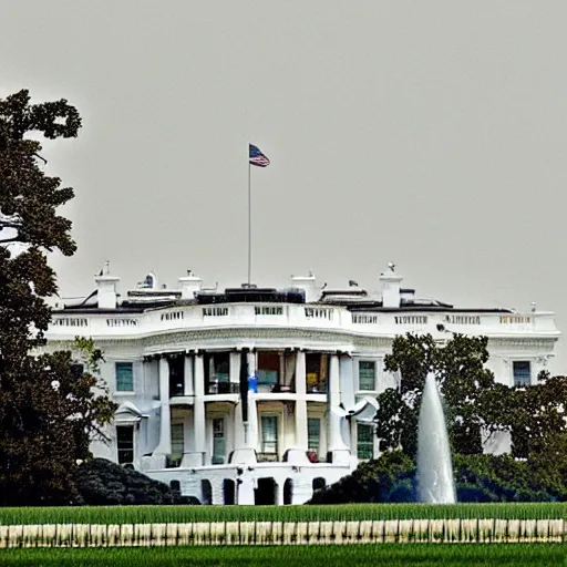 Image similar to the white house on fire