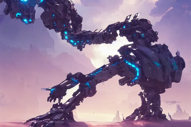 Image similar to longleg machine mecha animal beast robot of horizon forbidden west horizon zero dawn bioluminiscence, behance hd by jesper ejsing, by rhads, makoto shinkai and lois van baarle, ilya kuvshinov, rossdraws global illumination