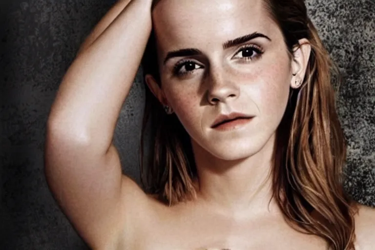 Image similar to emma watson, dope tattoo, hyperrealistic