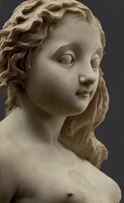 Prompt: “ a extremely detailed young girl figure stunning sculpture by bernini in 1 9 th century ”