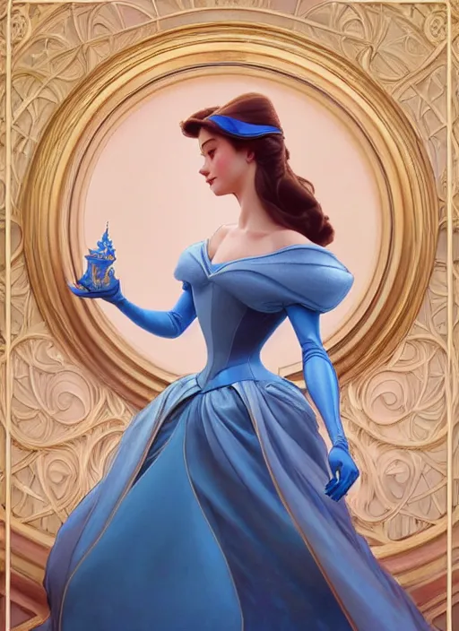 Prompt: portrait of disney cinderella, intricate, elegant, highly detailed, my rendition, digital painting, artstation, concept art, smooth, sharp focus, illustration, art by artgerm and greg rutkowski and alphonse mucha and uang guangjian and gil elvgren and sachin teng, symmetry!!