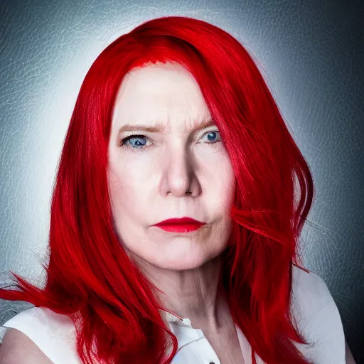 Image similar to donald trump!!!!! portrait red hair!!!!!!! studio photograph