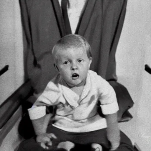 Image similar to david attenborough as a baby
