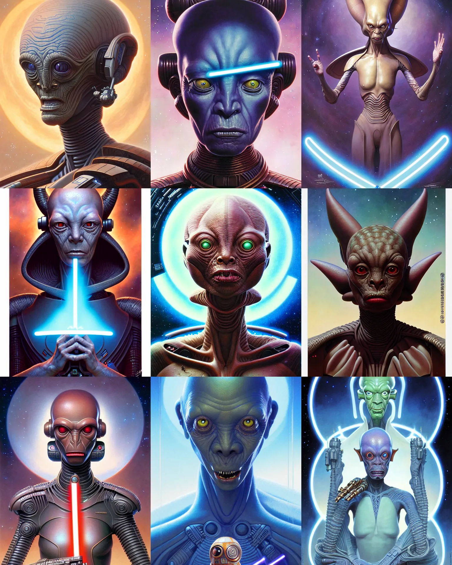 Prompt: a neimoidian alien portrait from star wars, ultra realistic, intricate details, the fifth element artifacts, highly detailed by peter mohrbacher, allen williams, hajime sorayama, wayne barlowe, boris vallejo, aaron horkey, gaston bussiere,