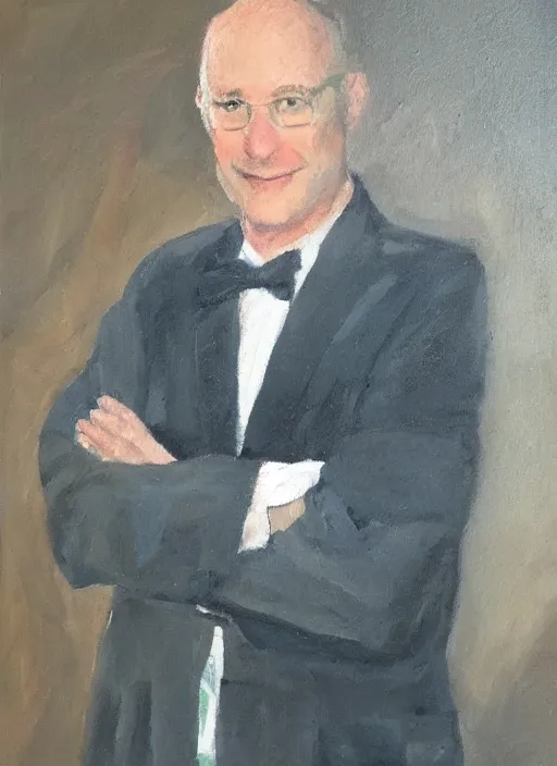Prompt: An Oil Painting of Dr. Michael Heiser