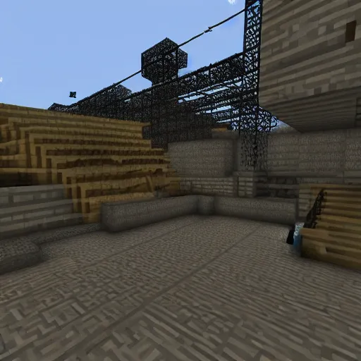 Half-Life 2 in minecraft, game footage, Stable Diffusion