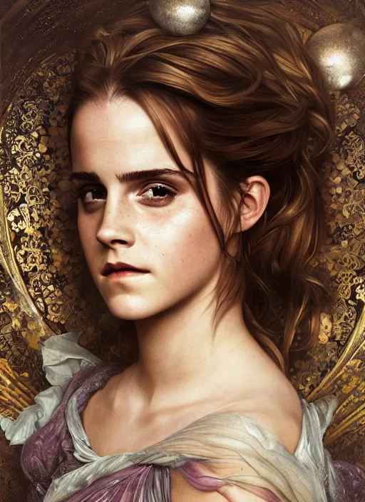 Prompt: Emma Watson as Driada, detailed photograph intricate insanely detailed octane render, 8k artistic photography, photorealistic, full body shot, cute, fantasy, intricate, elegant, highly detailed, digital painting, 4k, HDR, concept art, smooth, sharp focus, illustration, art by alphonse mucha,artgerm, H R Giger