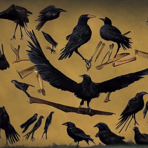 Image similar to a feast for crows