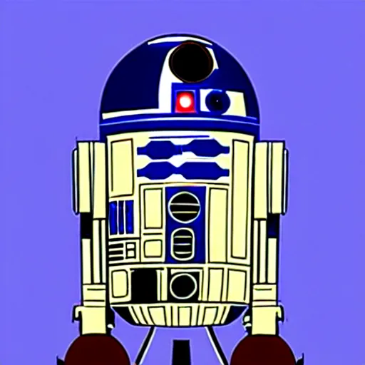 Image similar to r 2 d 2 by darwyn cooke, highly detailed, 4 k
