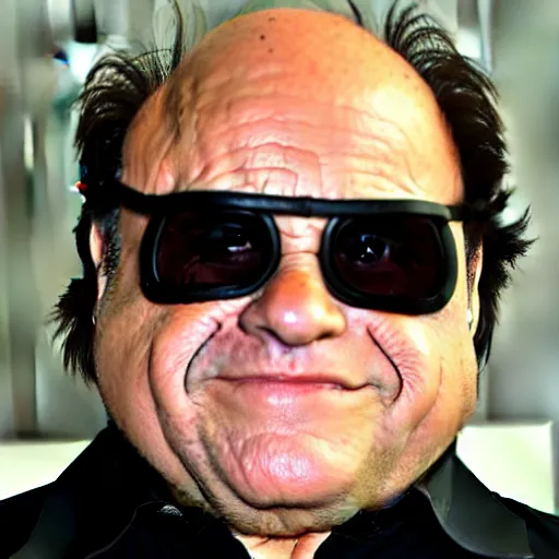 Image similar to danny devito from metal gear solid