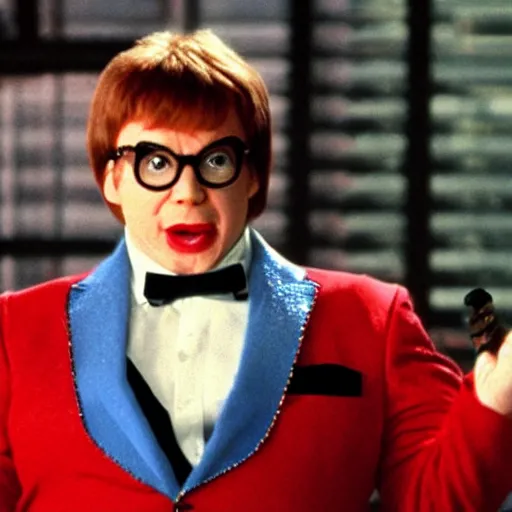 Prompt: austin powers as mike myers