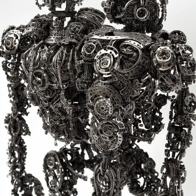 Image similar to nft - collectible of superrare : an intricate and extremely detailed sculpture of a robot