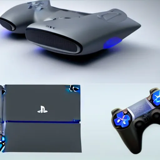 Image similar to the next playstation, ps 6, concept, ue 5, realistic