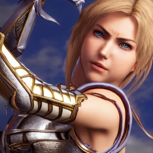 Image similar to sophitia alexandra from soulcalibur, octane render, detailed, 4k, portrait, detailed face, beautiful,