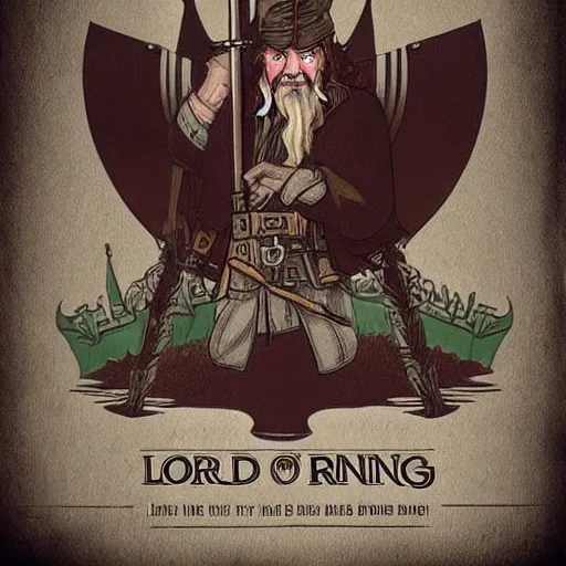 Image similar to lord of the rings in style of dieselpunk