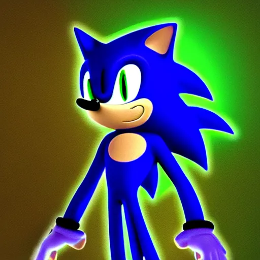 Image similar to sonic as the green lantern