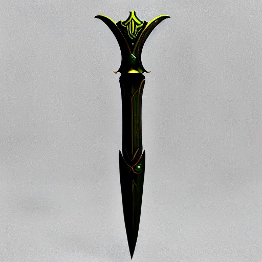 Image similar to Polearm, glaive, 3D render, fantasy weapon