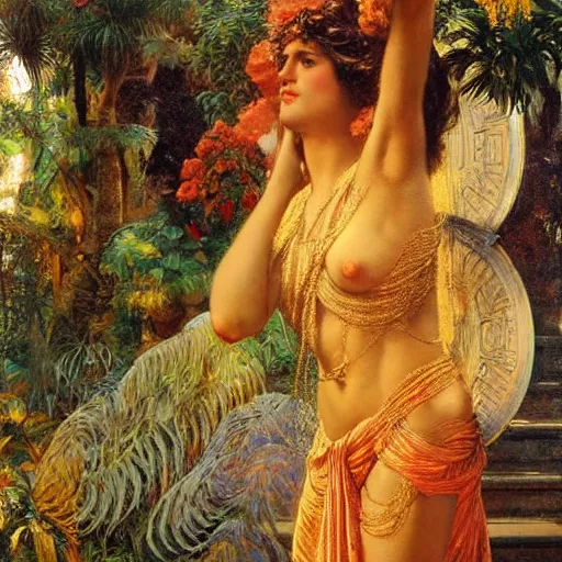 Image similar to 8 0 s srilankans on greek senete counsil, painting by gaston bussiere, craig mullins, j. c. leyendecker, lights, art by ernst haeckel, john william godward, hammershøi,,