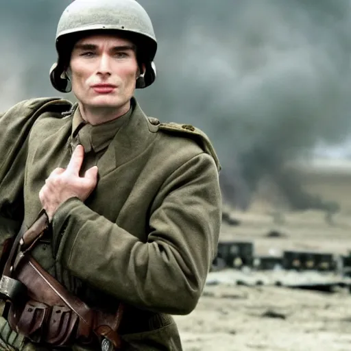 Prompt: cillian murphy as the villain in saving private Ryan